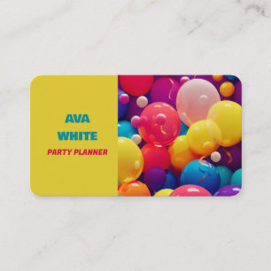 Balloon Party Decor Visitkort