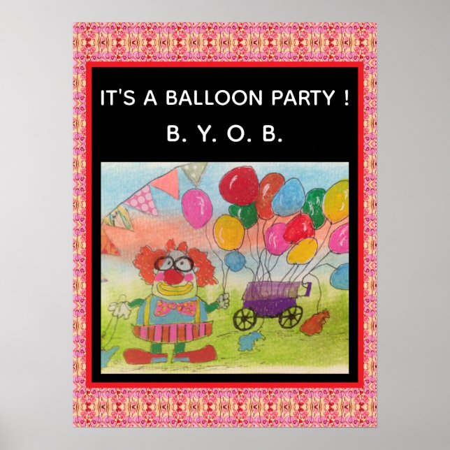 Balloon Party Poster (Framsidan)