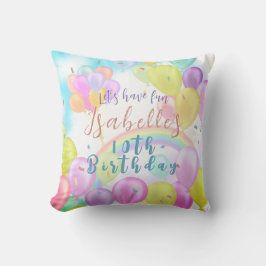 Balloon Pastel Birthday Kudde