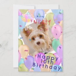 Balloon Pet Pastel Photo Julkort