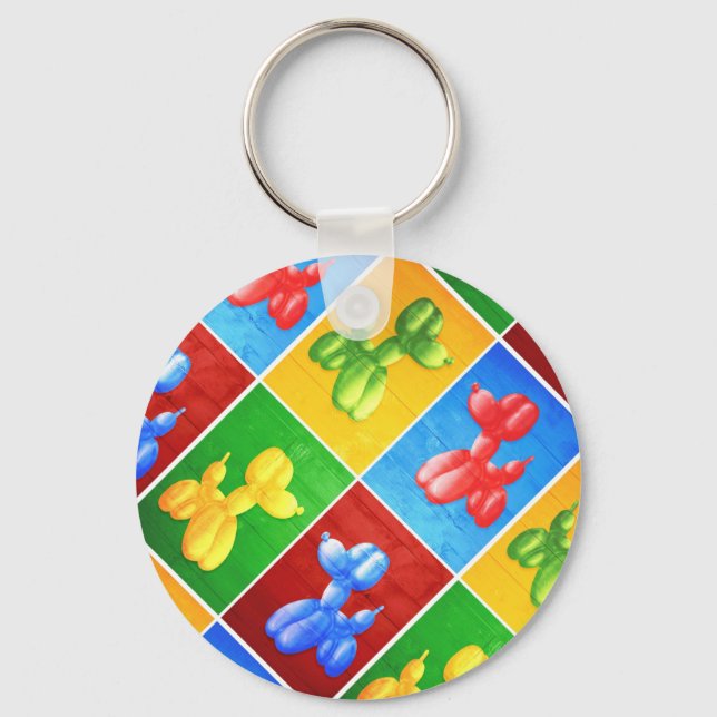 Balloon Pudel Nyckelring (Framsida)