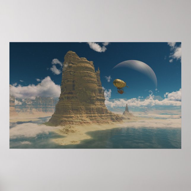 Balloon Ride In Space Poster (Framsidan)