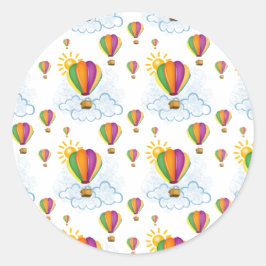 Balloon Ride Runt Klistermärke