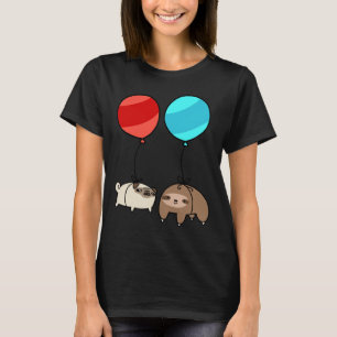 Balloon Sloth och Pug Essential T-Shirt 328