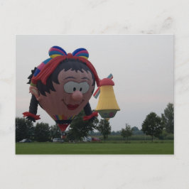 Balloon speciell Girl kvarn Vykort