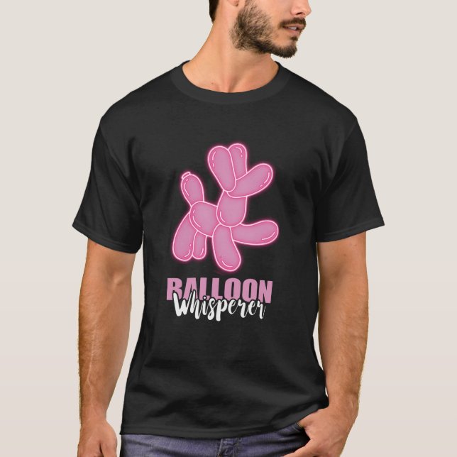 Balloon Whisperer Balloon Artist Balloon Animal T Shirt (Framsida)