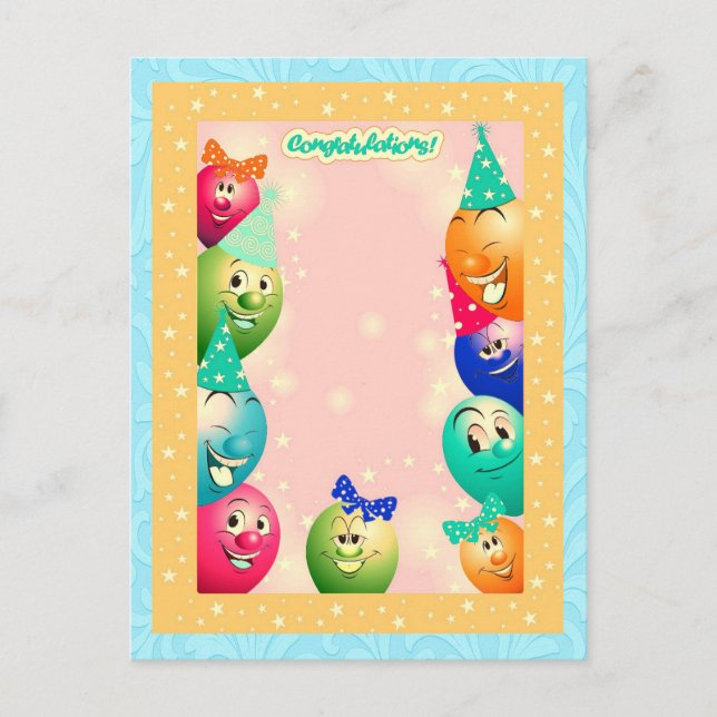 ballooned-up helg vykort (Framsida)