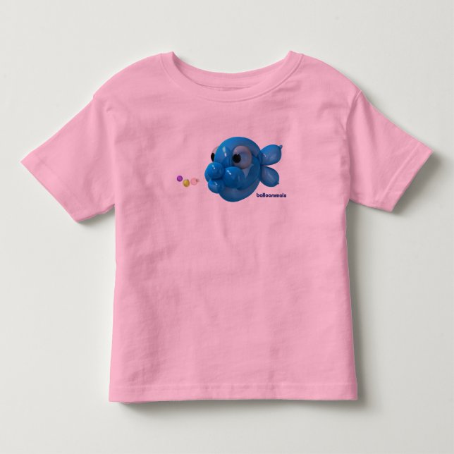 Balloonimals bubblar fisken! t-shirt (Framsida)