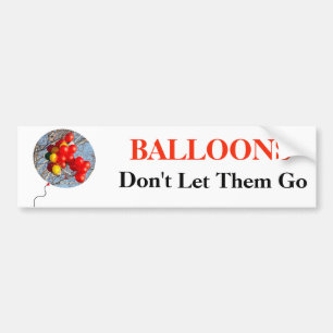 BALLOONS, låt dem inte gå Bildekal