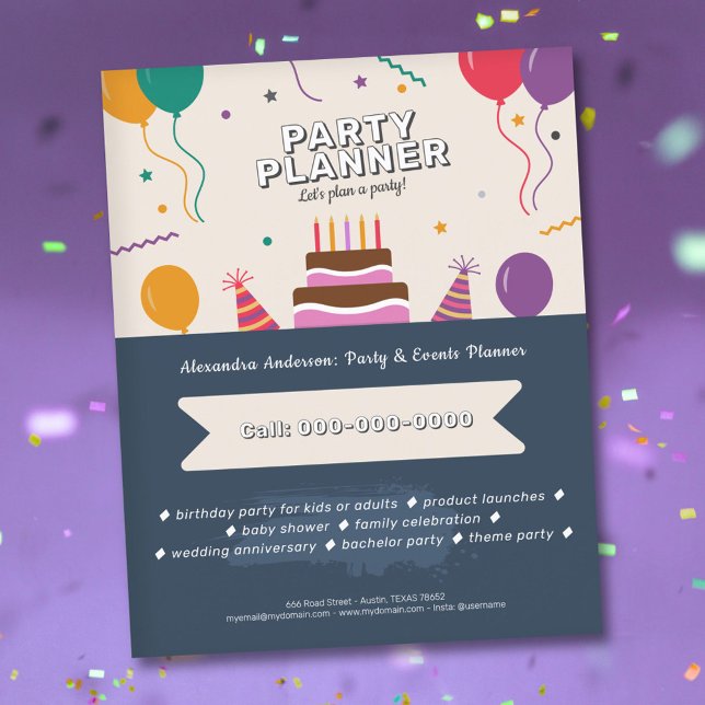 Balloons - Party Planner Flygblad (Balloons - Party Planner Flyer)
