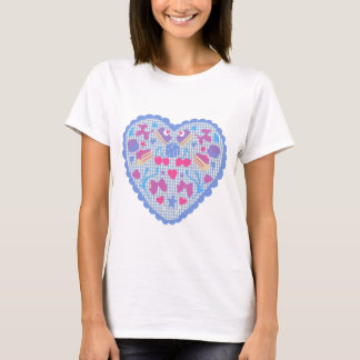 Balloons & Sweet Treats Gingham Heart T Shirt