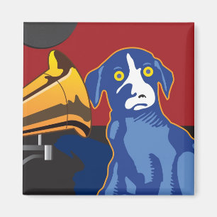 Ballou musikhund magnet