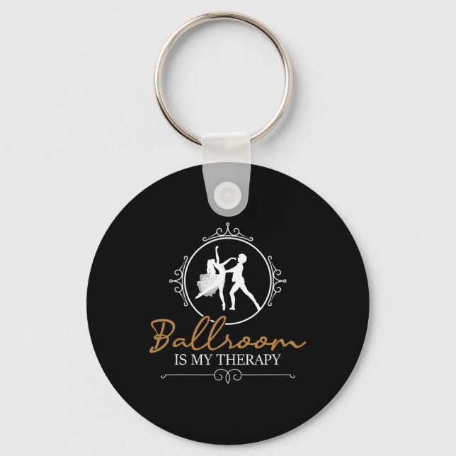 Ballroom är min terapi - Dancing Partner Couple Da Nyckelring (Framsida)