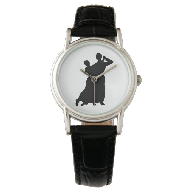 "Ballroom Couple" Leather Watch Armbandsur (Framsida)