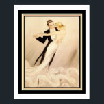 "Ballroom Dance" 16 x 20 Art Deco-utskrift Poster<br><div class="desc">Snygg Art Deco-utskrift med titeln "Ballroom Dance" av Louis Icart</div>
