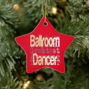 Ballroom Dancer Extraordinaire Julgransprydnad Keramik