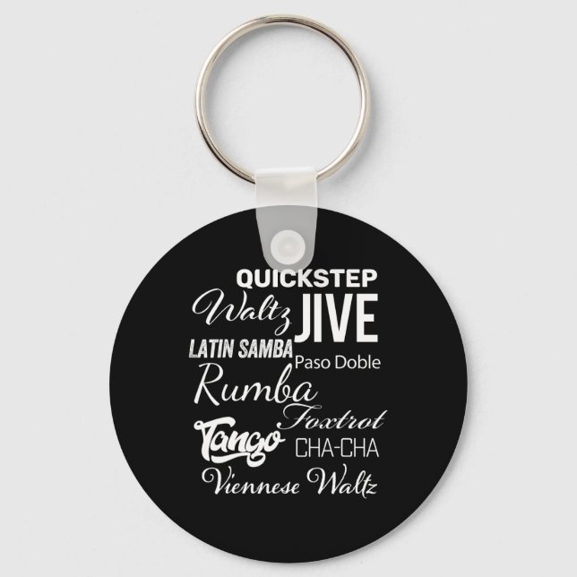 Ballroom Dancer Pun Gift Nyckelring (Framsida)