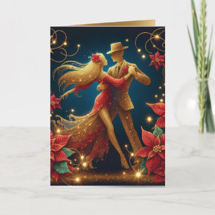 Ballroom Dancers-Helgdagar - julkort Kort