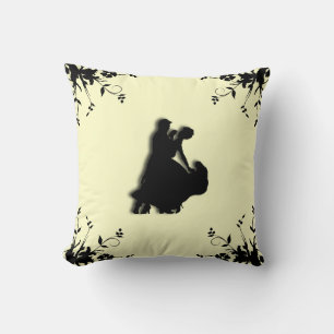 Ballroom Dancers Silhouette Mojo Pillow Kudde