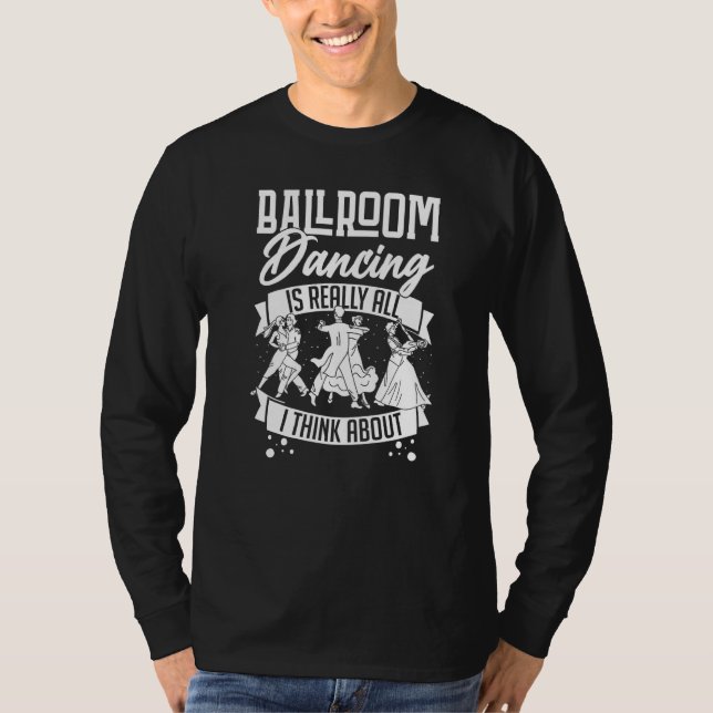 Ballroom Dancing Beginner Music Dancer Lessons 1 T Shirt (Framsida)
