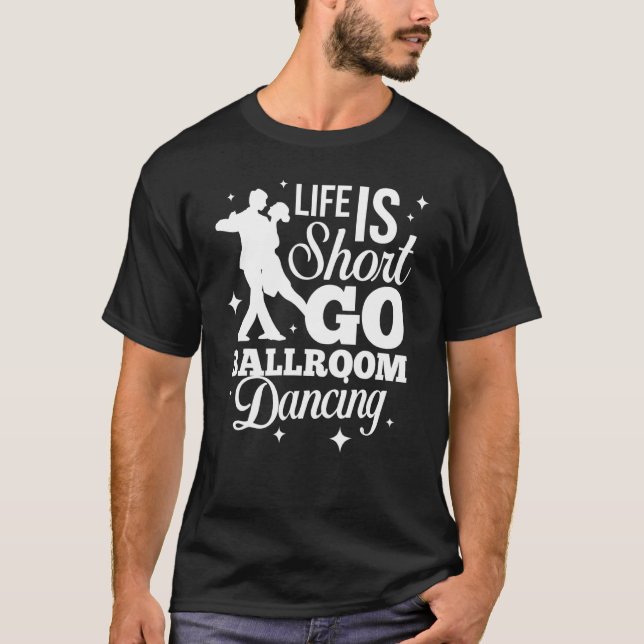 Ballroom Dancing Beginner Music Dancer Lessons 1 T Shirt (Framsida)