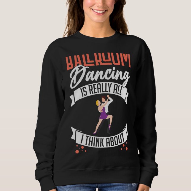 Ballroom Dancing Beginner Music Dancer Lessons T Shirt (Framsida)