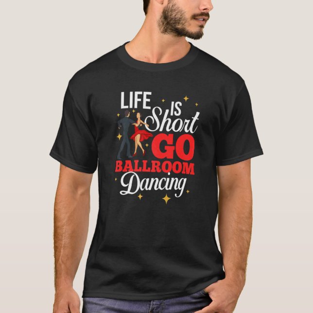 Ballroom Dancing Beginner Music Dancer Lessons T Shirt (Framsida)