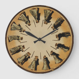 Ballroom Dancing Couple Waltsing 1898 Classic Stor Klocka