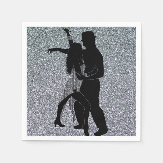 BallRoom Dancing Party Napkins Pappersservett (Framsidan)