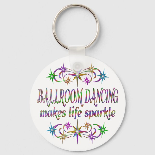 Ballroom Dancing Sparkles Nyckelring (Framsida)