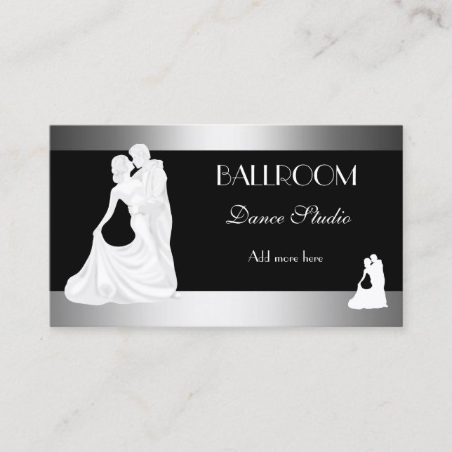 BALLROOM Dansstudio Danslektioner 2 Visitkort (Framsida)