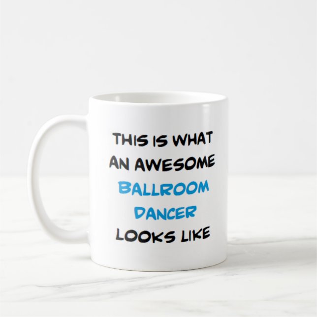 Ballrumsdansare, fantastisk kaffemugg (Vänster)