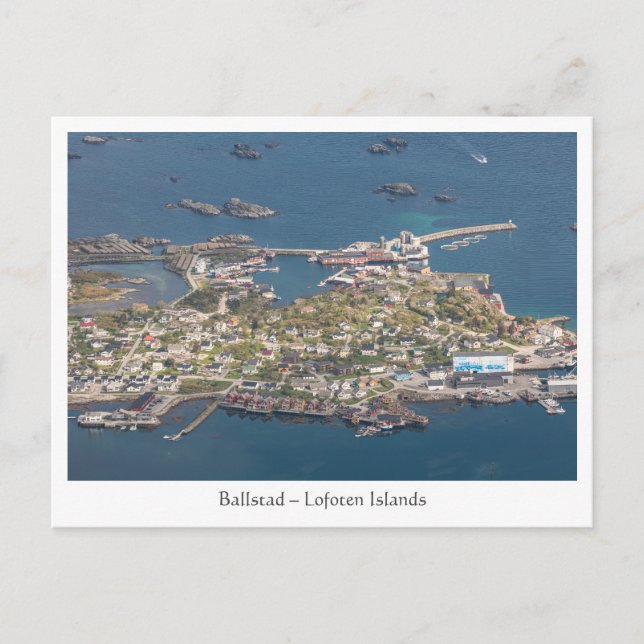 Ballstad Lofoten vykort (Framsida)