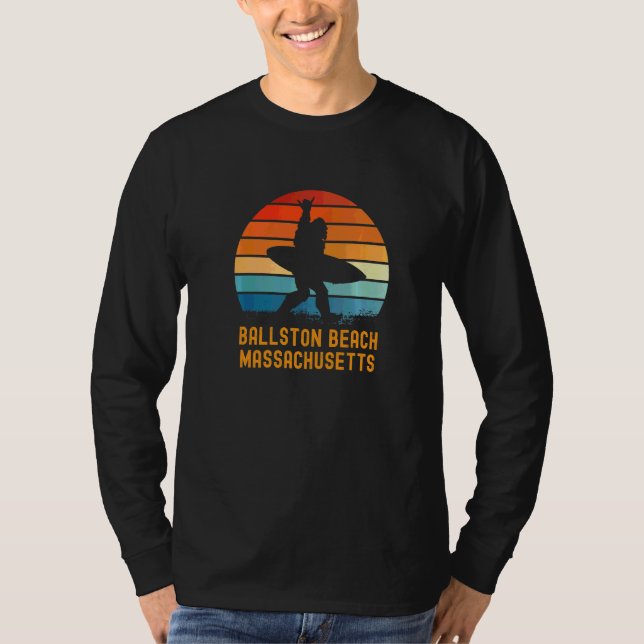 Ballston Beach Massachusetts Sasquatch Souvenir T Shirt (Framsida)