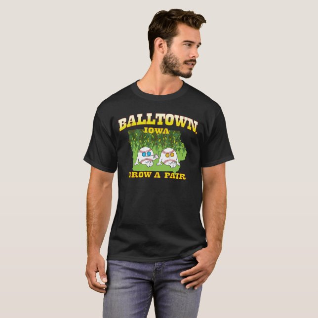Balltown, Iowa T Shirt (Hel framsida)