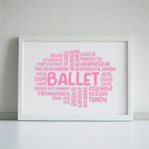 Balltypografi Poster väggkonst