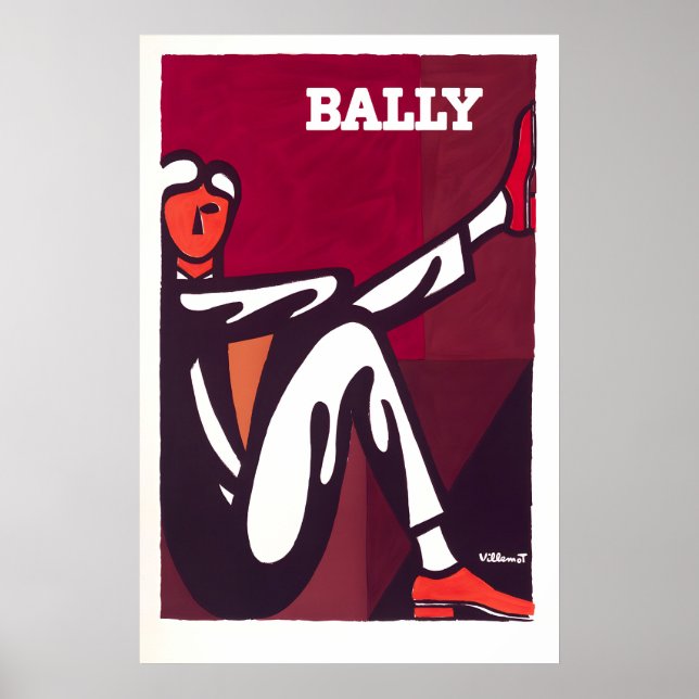 Bally Shoes Modeaffisch Poster (Framsidan)