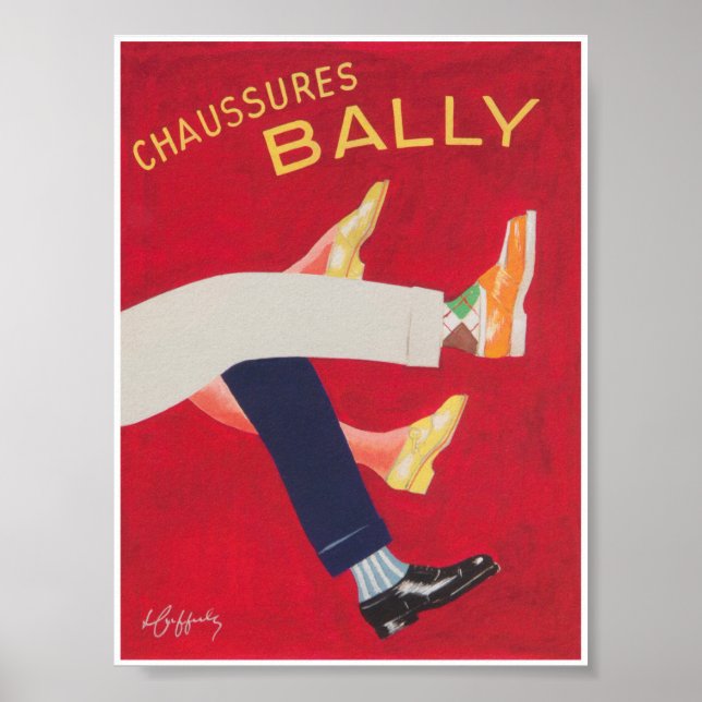 Bally Shoes Vintage Mode Poster (Framsidan)