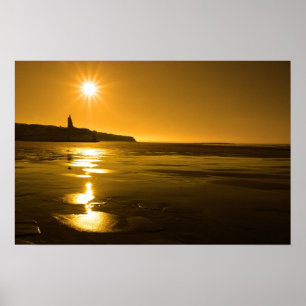 Ballybunion - solig gyllenstrand poster