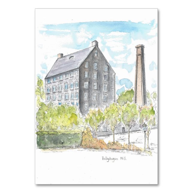 Ballydugan Mill Downpatrick Bordsnummer (Framsidan)