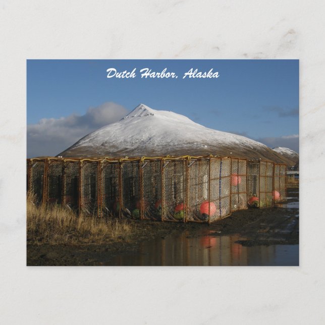 Ballyhoo Mountain Behind Crab Pots Vykort (Framsida)