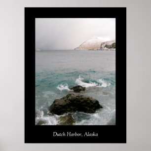 Ballyhoo Whirlpool, holländska Harbor, Alaska Poster
