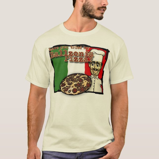 Ballzonia Pizza 2 T-shirt (Framsida)