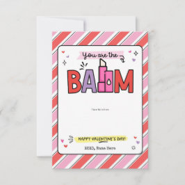 Balm Chapstick Card Holder Valentine Day Gift