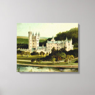 Balmoral Castle 1897 återupprättade High Resolutio Canvastryck