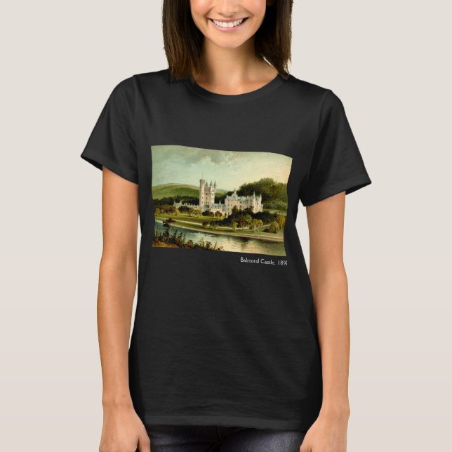 Balmoral Castle 1897 återupprättade High Resolutio T Shirt (Framsida)
