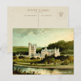 Balmoral Castle 1897 återupprättade High Resolutio Vykort
