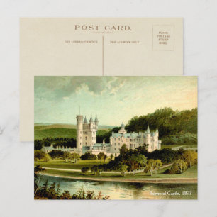 Balmoral Castle 1897 återupprättade High Resolutio Vykort
