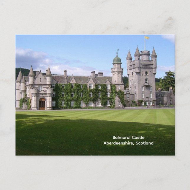 Balmoral Castle, Aberdeenshire, Skottland Vykort (Framsida)