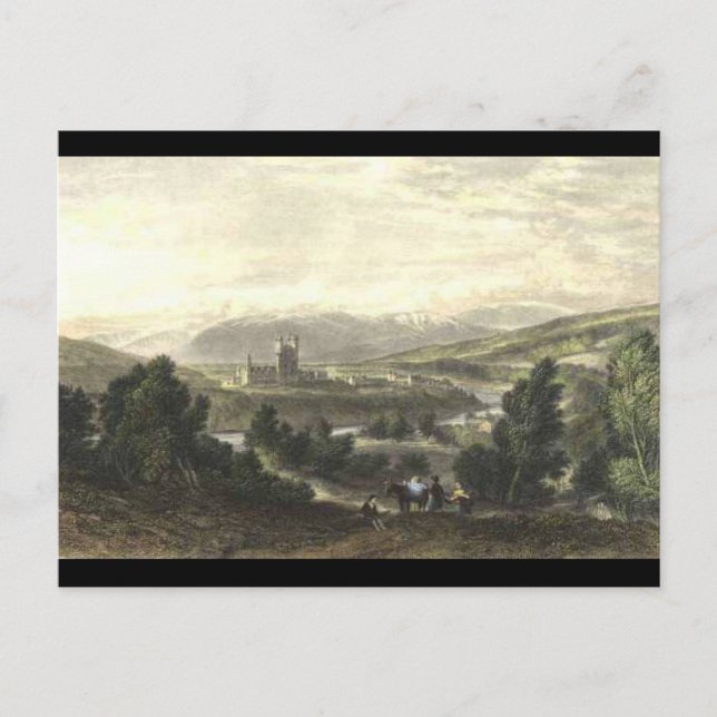 Balmoral Castle by W. Leitch Vykort (Framsida)